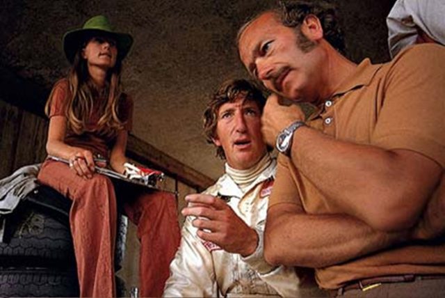 Jochen and Nina Rindt with Colin Chapman