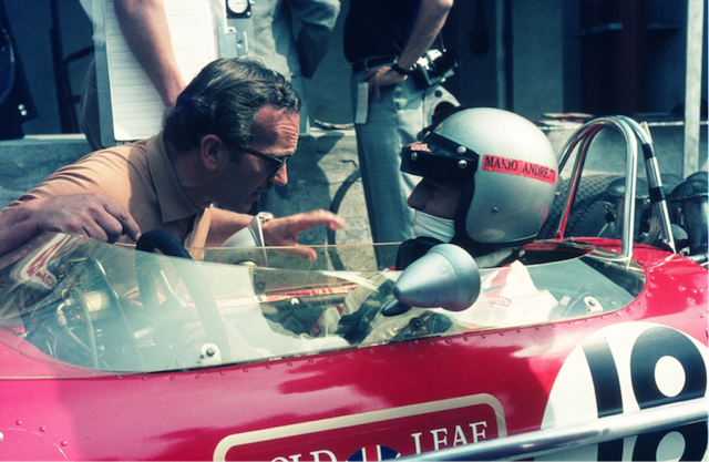 Graham Chapman talking to Andretti